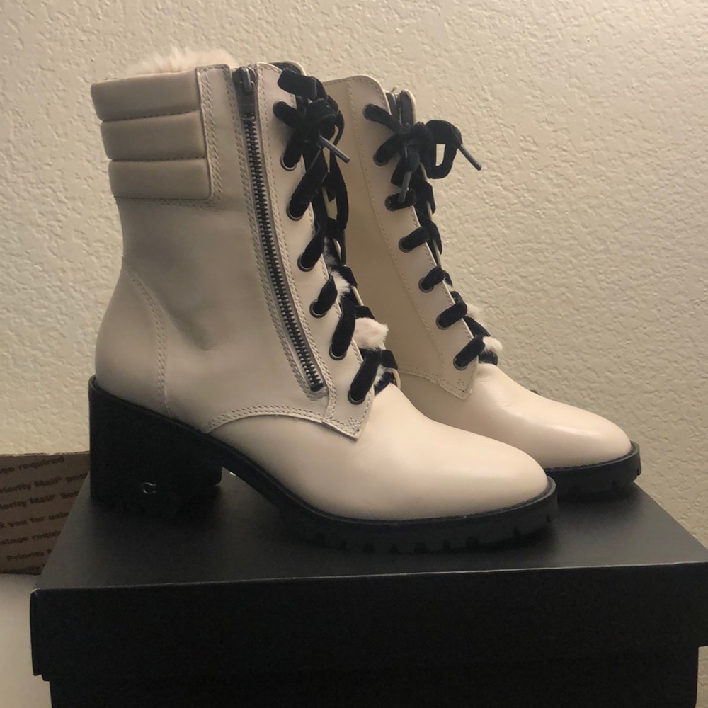 Brand new Coach leather boots